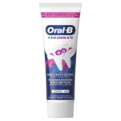 Дитяча зубна паста Oral-B Pro Junior для дітей віком від 6 до 12 років 75 мл 8700216089654 smart
