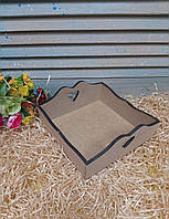 Цукерниця з 2-ма сердечками, мдф 6мм (арт403)