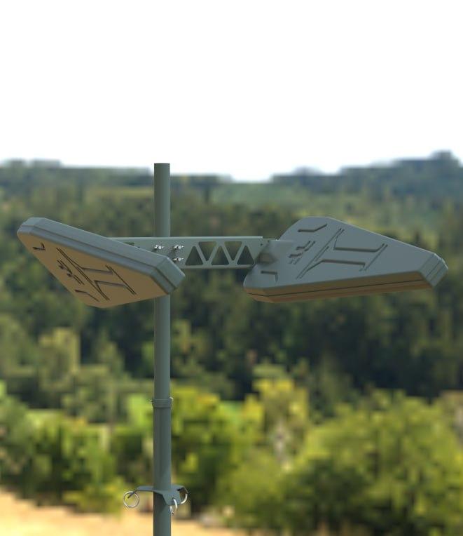 Комплект з кріпленням та двома Ultra Wideband антенами (750-6000 МГц)