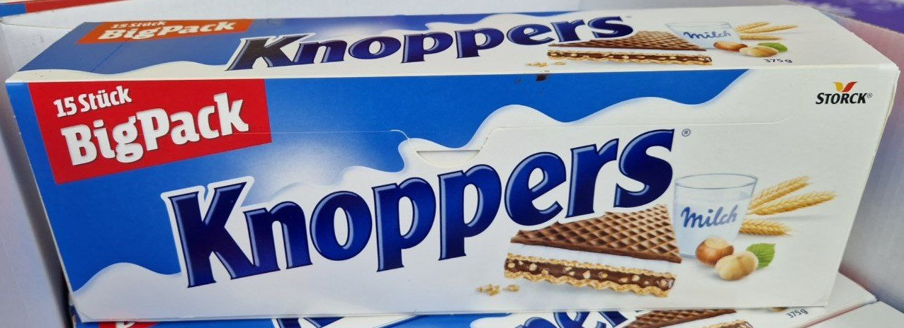 Вафельки Knoppers 375 г., фото 1