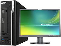 Комплект Комп'ютер Acer Veriton X2632G SFF (i5-4570/8/256SSD) + Монітор 22" Lenovo LT2252pwA black "Б/У"
