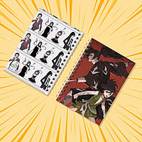 Блокнот А6 на пружині в клітинку 48 арк. Dororo / Дороро 005