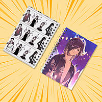 Блокнот А6 на пружині в клітинку 48 арк. Dororo / Дороро 007