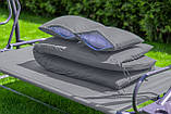 Велика гойдалка з подушками на 3 особи LEOBRO Luxury Grey, фото 3