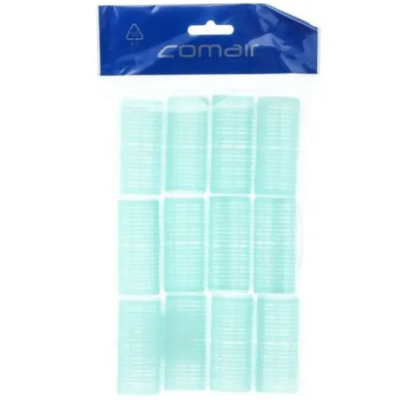 Бігуді-липучки (уп. 12 шт.), 28 мм, голубі, фото 1