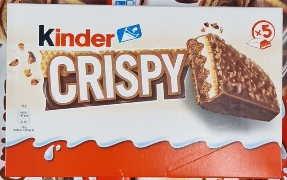 Вафельки у шоколаді Kinder Crispy 170 г.