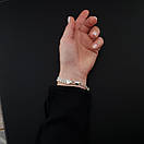 Срібний браслет жіночий з камінчиками білими. Браслет для дівчини з фіанітами, фото 8