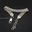 Срібний браслет жіночий з камінчиками білими. Браслет для дівчини з фіанітами, фото 6