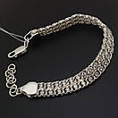 Срібний браслет жіночий з камінчиками білими. Браслет для дівчини з фіанітами, фото 9