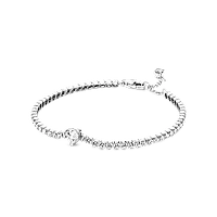 Браслет Pandora Блестящее паве Белое сердце Бирка Гарантия 30 дней S925 ALE