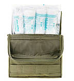 Аптечка підсумок Mil-Tec набір першої допомоги 43 елементи Олива (16025501) solve, фото 2