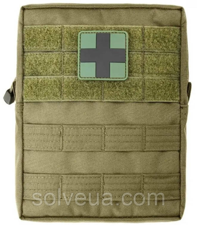 Аптечка підсумок Mil-Tec набір першої допомоги 43 елементи Олива (16025501) solve, фото 1