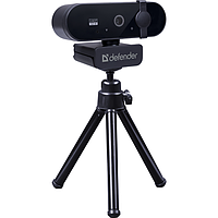 Веб-камера FullHD Defender G-lens 2580 1080p 2Mp для комп'ютера + прищіпка Чорний