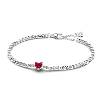 Браслет Pandora Красное сердце Бирка Гарантия 30 дней S925 ALE