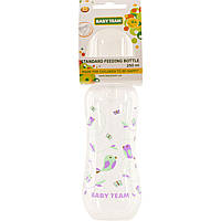 Бутылочка для кормления с талией и силиконовой соской Baby team, 250 мл, 0+, арт. 1121