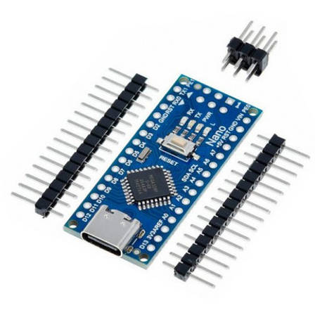 Плата Arduino Nano V3.0 AVR ATmega328P USB Type-C, фото 1