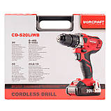Шуруповерт акумуляторний Worcraft CD-S20LiWB, 2 швидкості, фото 8