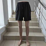 Шорти Cropp жіночі трикотаж кльош кармани M/L чорний, фото 2