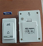 Дзвінок безпровідний дверний Horoz Electric Solid 086-001-0002 HL457 38 мелодій білий, фото 4