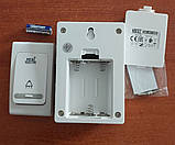 Дзвінок безпровідний дверний Horoz Electric Solid 086-001-0002 HL457 38 мелодій білий, фото 5