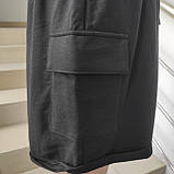 Шорти Cropp жіночі трикотаж кльош кармани M/L чорний, фото 6