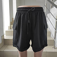 Шорти Cropp жіночі трикотаж кльош кармани M/L чорний
