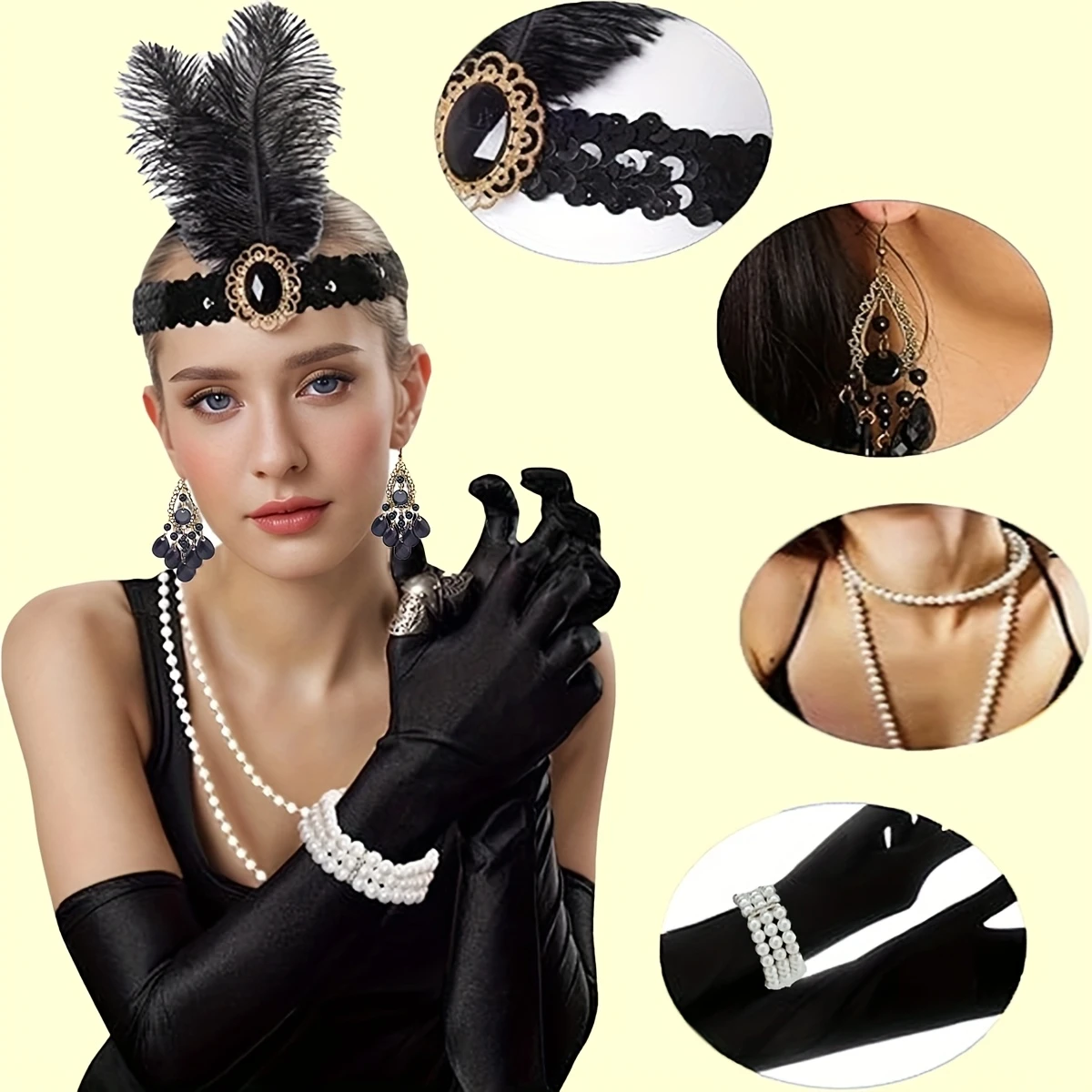 Жіночий ретро костюм у стилі Гетсбі. жіночий костюм у стилі 1920г, фото 1