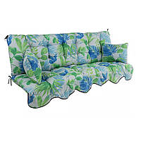 Підлокітники та подушка для гойдалки 180 см Minorca в рослинному мотиві