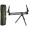 Підставка для вудилищ рід під на 4 вудилища з чохлом на 3 регульованих ніжках Gladiator RP153 вага 3,1 кг, фото 9