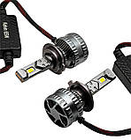 Світлодіодні LED лампи H7 KELVIN 65W 12-36V 6000К 8000LM з обманкою, фото 7