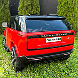 Дитячий 2-місний електромобіль на акумуляторі Джип Range Rover 5055 з пультом р/у червоний колір, фото 9