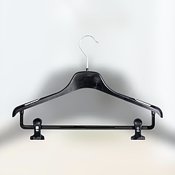 Плічка-вішалка з виїмками та прогумованими затискачами (100)