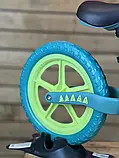 Дитячий біговел велобіг на нейлоновій рамі 12 дюймів Corso CS-12530 EVA колеса Зелений, фото 8
