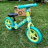 Дитячий біговел велобіг на нейлоновій рамі 12 дюймів Corso CS-12530 EVA колеса Зелений, фото 9