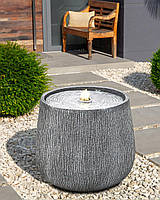 Світлодіодний садовий фонтан CASCATA сірий