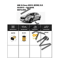 Комплект фільтрів MB E-Class (W212) E200 2.0 (2013-2016) WIX