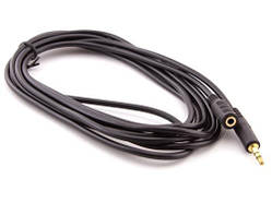 Кабель-подовжувач звуковий, 3.5 мм (F) - 3.5 мм (M), 1.8 м, Black, Atcom (16847) (16847_ATCOM)