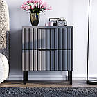 Тумба приліжкова "Саванна РЕТРО" К-25, Антрацит / Графіт (50/61/40), МДФ