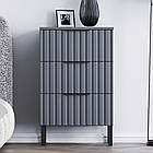 Тумба приліжкова "Саванна РЕТРО" К-35, Антрацит / Графіт (50/83/40), МДФ