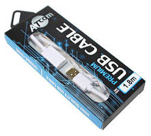 Кабель USB 2.0 AM - USB AF, 1.8 м, White, Atcom Premium (13425) (13425_ATCOM)