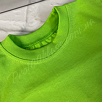 Футболка доросла унісекс салатового кольору