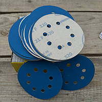 Абразивні диски 125 мм Р320 цирконій з перфорацією