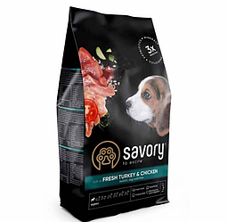 Savory Puppy Turkey & Chicken - корм для цуценят (індичка/курка) 1 кг