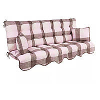 Подушка на гойдалку/лавку 180 см Minorca, клітчастий візерунок
