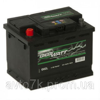 Аккумулятор Chevrolet Aveo (Шевроле Авео) GIGAWATT (Гигават) 60 Ач, фото 1