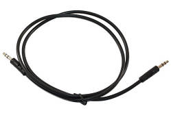 Кабель AUX звуковий, 3.5 мм (M) - 3.5 мм (M), 0.8 м, Black, Atcom (17434) (17434_ATCOM)