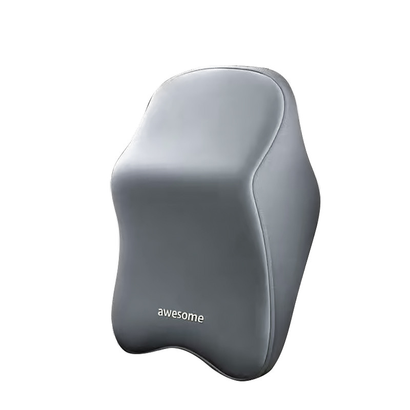 Універсальна автомобільна подушка-підголівник AweSome Gray під шию з ефектом пам'яті ортопедична 14 шт., фото 1