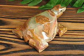 Фигурка "Черепашка" з натурального каменю онікс, 10.5 х 7.5см (колір, як на фото)