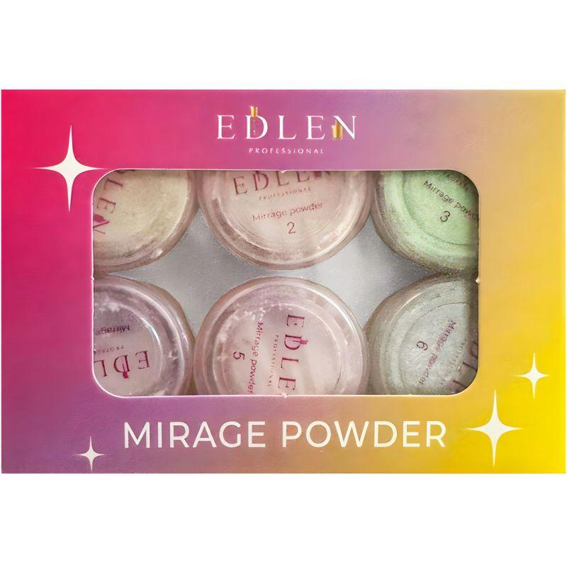 Набір втирок Edlen Mirrage powder 6 шт., фото 1