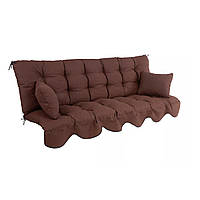 Подушки з підлокітниками до гойдалки 180 см Minorca, коричневий колір